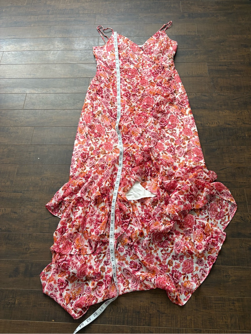 Lulus Always Enchanting  Pink Floral metallic dress - Picture 12 of 15